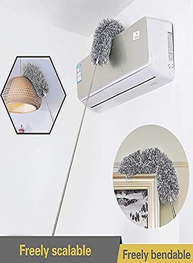 RUDRESHWAR Microfiber Feather Duster Bendable & Extendable Fan Cleaning Duster Fan Mop with Car, Window, Furniture, Cleaning Gloves - Image 3